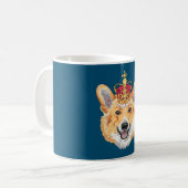 Corgi mit Krone Kaffeetasse (Vorderseite Links)