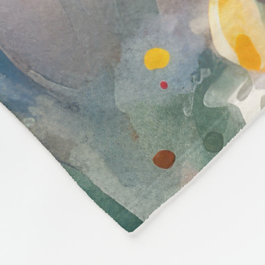 Corgi mit Ostereier Urlaub Fleecedecke (Ecke)