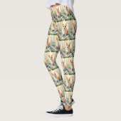 Corgi mit Ostereier Urlaub Leggings (Links)
