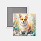 Corgi mit Ostereier Urlaub Magnet (Vorderseite/Rückseite)