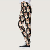 Corgi mit rosa Sonnenbrille Leggings (Links)