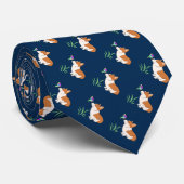 Corgi mit Schmetterling Krawatte (Gerollt)