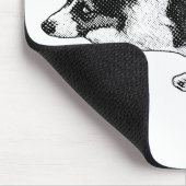 Corgi mit starkem Blick Mousepad (Ecke)
