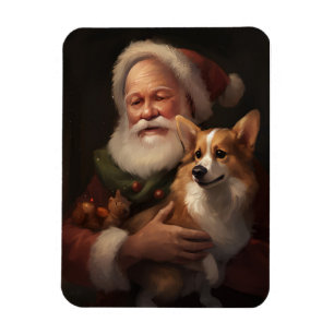 Corgi mit Weihnachtsfeiern Magnet