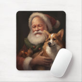 Corgi mit Weihnachtsfeiern Mousepad (Mit Mouse)