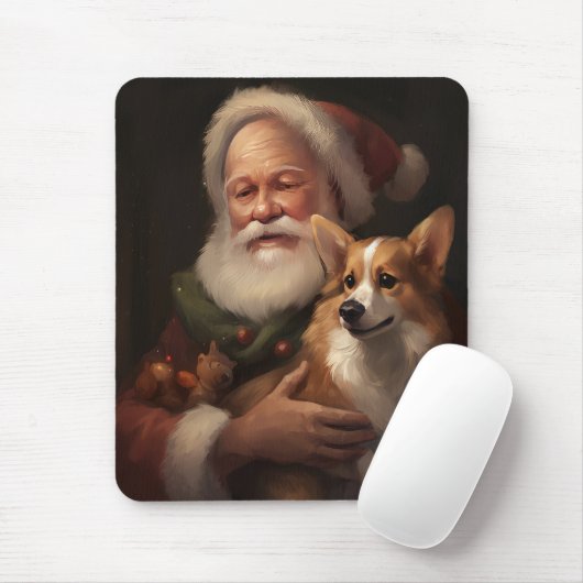 Corgi mit Weihnachtsfeiern Mousepad (Mit Mouse)