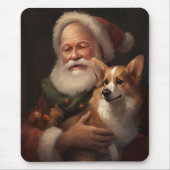 Corgi mit Weihnachtsfeiern Mousepad (Vorne)