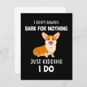 Corgi Mitteilungskarte (Vorne/Hinten)