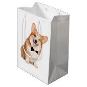 Corgi Mittlere Geschenktüte (Rückseite Schrägansicht)