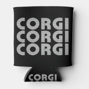 Corgi Modern White Text Dosenkühler