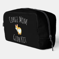 'Corgi Mom Glow Kit' Schwarz-Weiß Lustig Cute