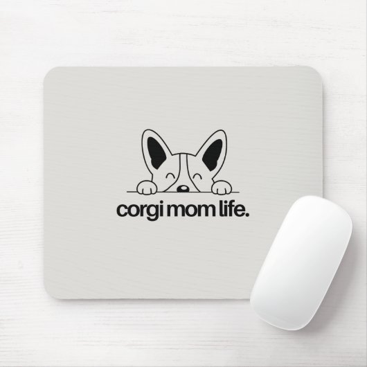 'Corgi-Mom-Leben' Süßes Hundemutter-Bürogeschenk  Mousepad (Mit Mouse)