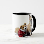 Corgi-Morgen-Lächeln Tasse (VorderseiteRechts)