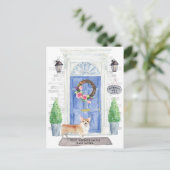 Corgi Moving Announction Postcard Postkarte (Stehend Vorderseite)