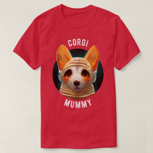Corgi Mummyhalloween 585 T-Shirt (Design vorne)