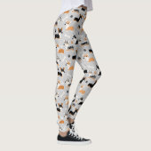 Corgi-Muster Grau Leggings (Rechts)
