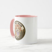 Corgi-Mutter-Kaffeetasse | Geschenk für eine Welsh Tasse (Vorderseite Links)