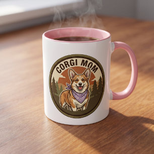 Corgi-Mutter-Kaffeetasse Geschenk für eine Welsh Tasse