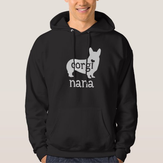 Corgi Nana  Corgi Grandma Dog Mom  Mother s Day Hoodie (Vorderseite)