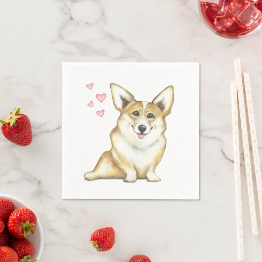 Corgi Napkin Serviette (Beispiel)
