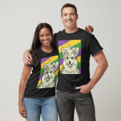 Corgi Narr Mardi Gras Hunde-Mama oder Papa T-Shirt (Unisex)