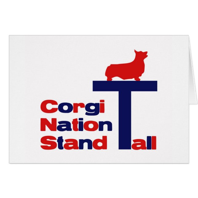 Corgi-Nations-Stand hoch (Vorderseite (Horizontal))