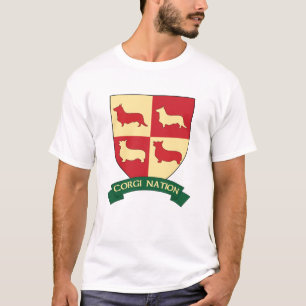 Corgi-Nations-Wappen-T-Shirt T-Shirt
