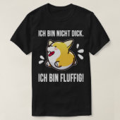 Corgi nicht dick fluffig T-Shirt (Design vorne)