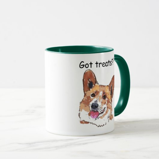 Corgi Niedlich Happy Lächeln Hund | GOT LECKEREIEN Tasse (VorderseiteRechts)