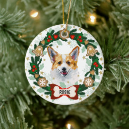 Corgi Niedlich Hund Weihnachten Niedlicher Hund Co Keramik Ornament
