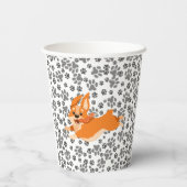 Corgi Niedlich Pappbecher (Rückseite)