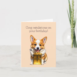 Corgi-Niedliche Weihnachtskarte Karte