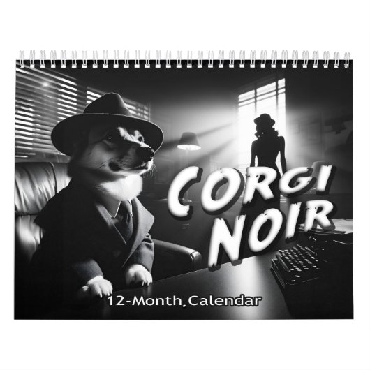 Corgi Noir Kalender (Titelbild)