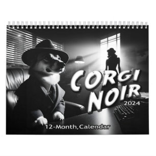 Corgi Noir Kalender
