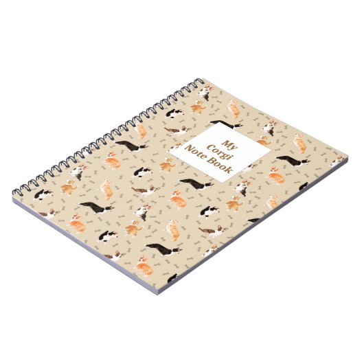 Corgi-Notenbuch Notizblock (Linke Seite)