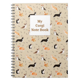 Corgi-Notenbuch Notizblock