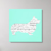 Corgi Notes Leinwanddruck (Vorderseite)