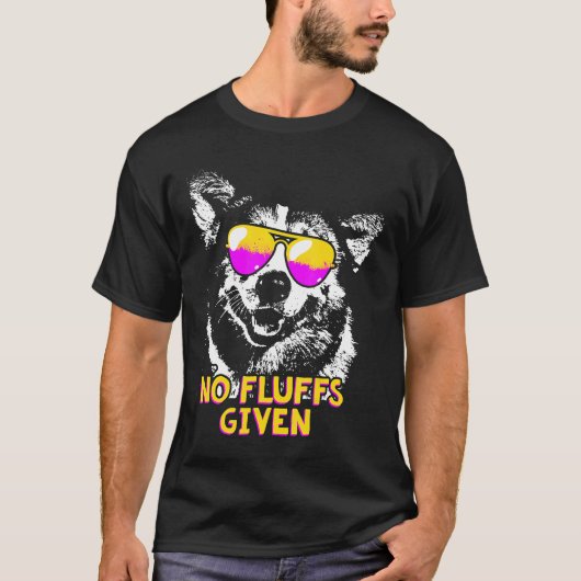 Corgi ohne Fell T-Shirt (Vorderseite)