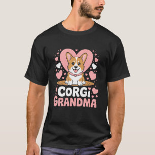 Corgi Oma Süßer Hundeliebhaber T-Shirt