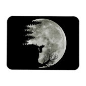 Corgi On Mountain Blood Moon Halloween Magnet (Horizontal)