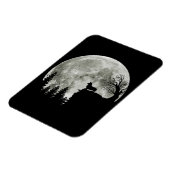 Corgi On Mountain Blood Moon Halloween Magnet (Linke Seite)