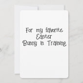 Corgi Osterhase im Training Einladung (Rückseite)