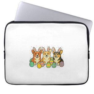 Corgi Ostern T-Shirt_1 Laptopschutzhülle