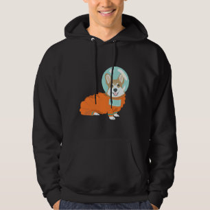 Corgi Outer Space Astronaut Niedlicher Hund für Wa Hoodie