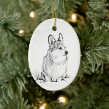 Corgi-Oval-Ornament