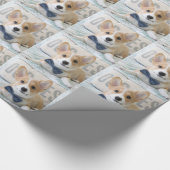 Corgi-Packpapier Geschenkpapier (Ecke)