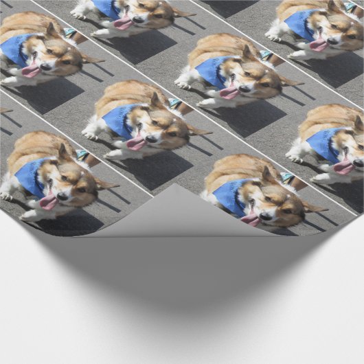 Corgi-Packpapier Geschenkpapier (Ecke)