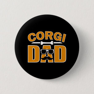 Corgi Papa für Hundeliebhaber von Papa Button