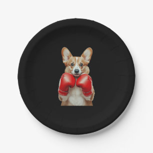Corgi Pappteller