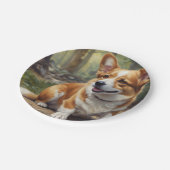 Corgi Pappteller (Schrägansicht)
